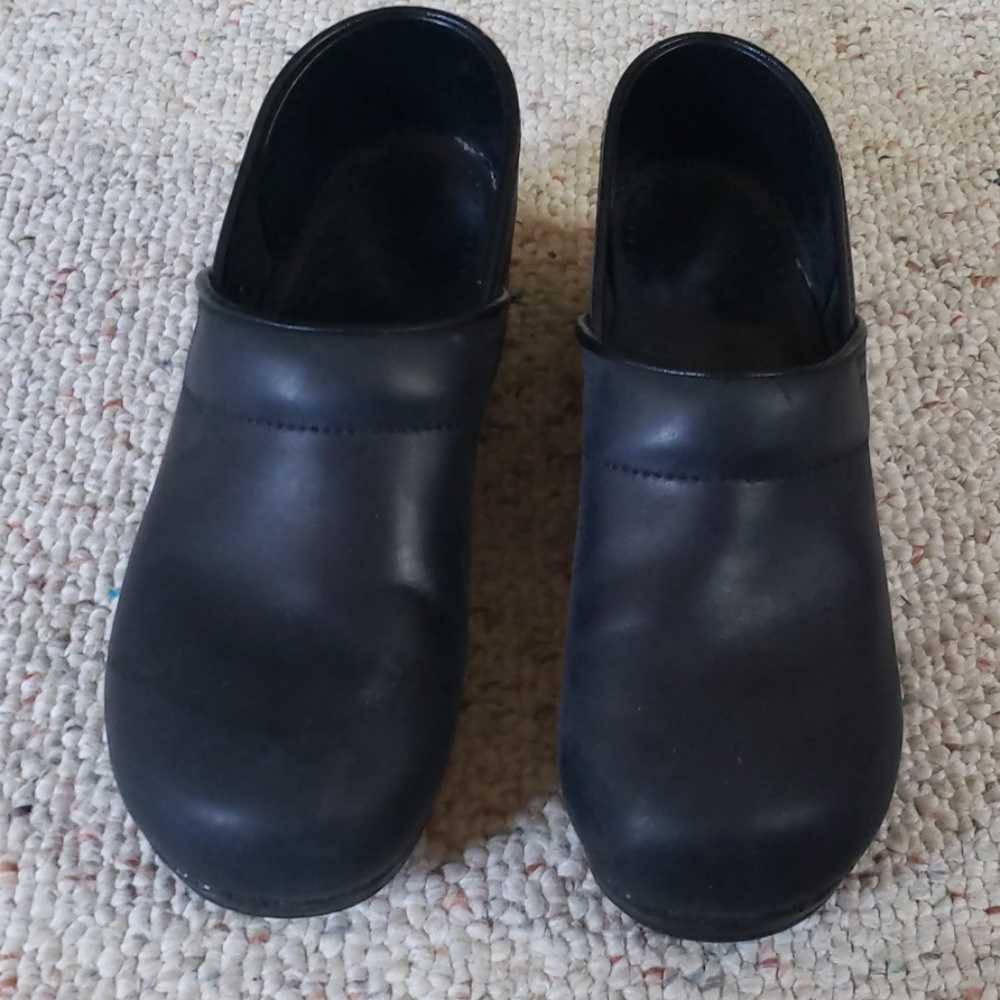 EUC Black Danskos - Size 10